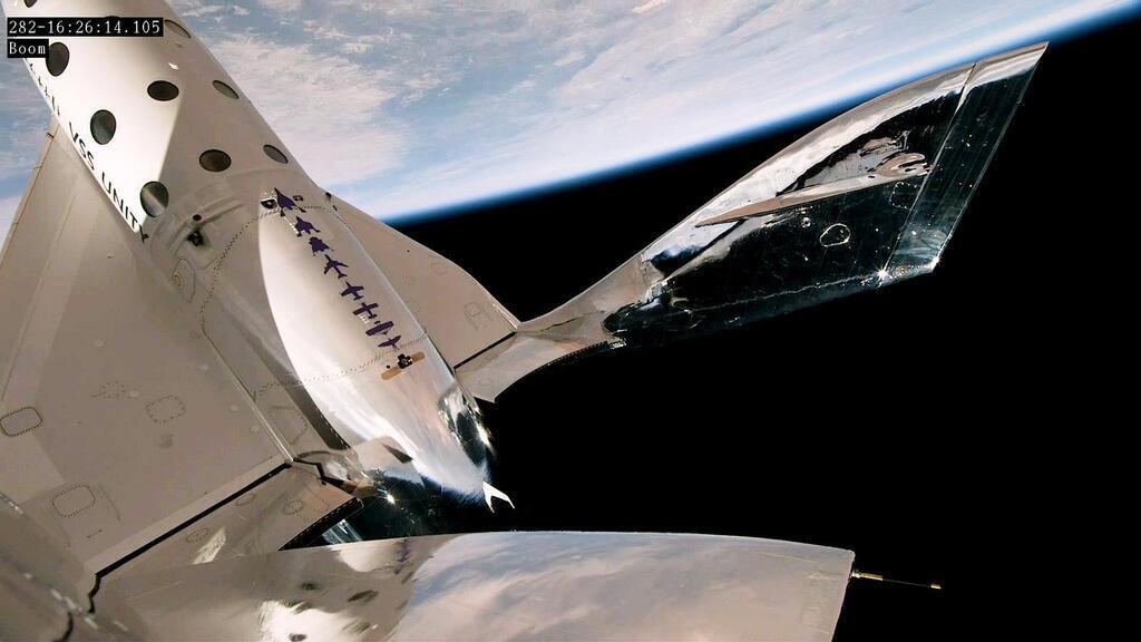 מטוס החלל של וירג'ין גלקטיק בטיסת הניסוי במאי 2023