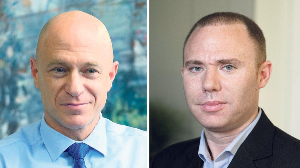 ברק בנסקי מנהל זרוע ההשקעות בכלל ביטוח והמנכ"ל יורם נוה