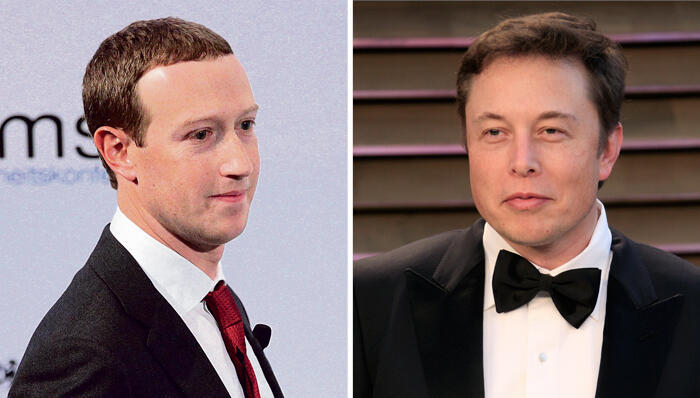 Mark Zuckerberg and Elon Musk 