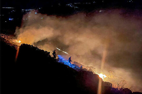 שריפה בדרום לבנון, השבוע, צילום: Ali DIA / AFP