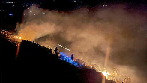 שריפה בדרום לבנון, צילום: Ali DIA / AFP