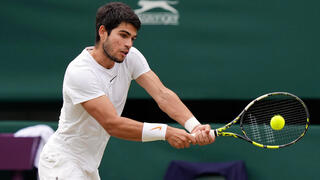 קרלוס אלקרס זכה בטורניר ווימבלדון ב טניס, צילום:  AP Photo/Alberto Pezzali