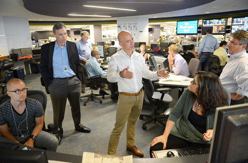 Jeff Bezos at the Washington Post office 