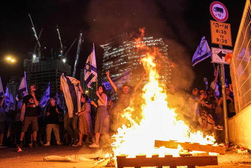Protest in Tel Aviv. 