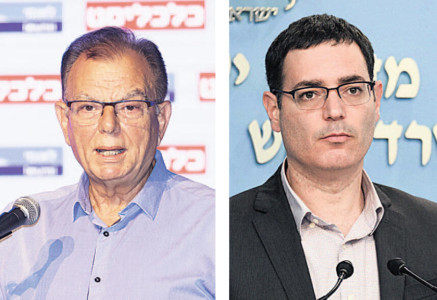 מימין: מנכ"ל משרד הבריאות משה בר סימן טוב ויו''ר ההסתדרות הרפואית ציון חגי