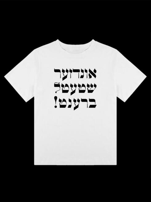 חולצה של ליאורה בילסקי ואריאל רובינשטיין, פרופ’ למשפטים וחתן פרס ישראל לכלכלה, צילום: תומר אפלבאום