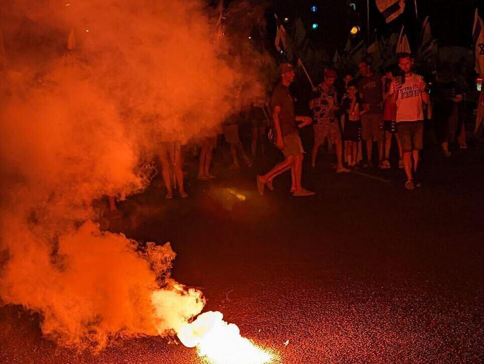 ההפגנה בצומת כרכור