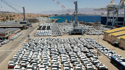 New cars at the Port of Eilat 