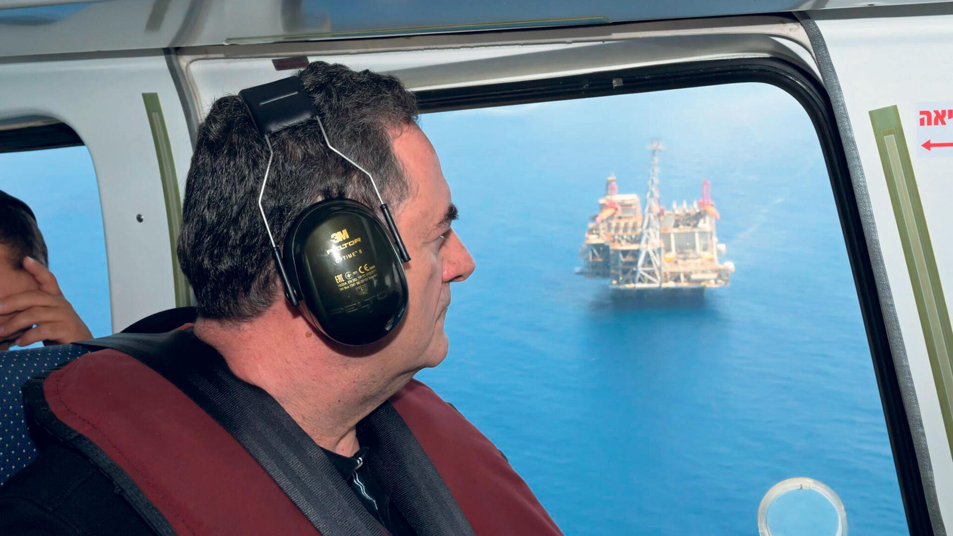 ביקור שר האנרגיה והתשתיות ישראל כץ ב אסדת לוויתן