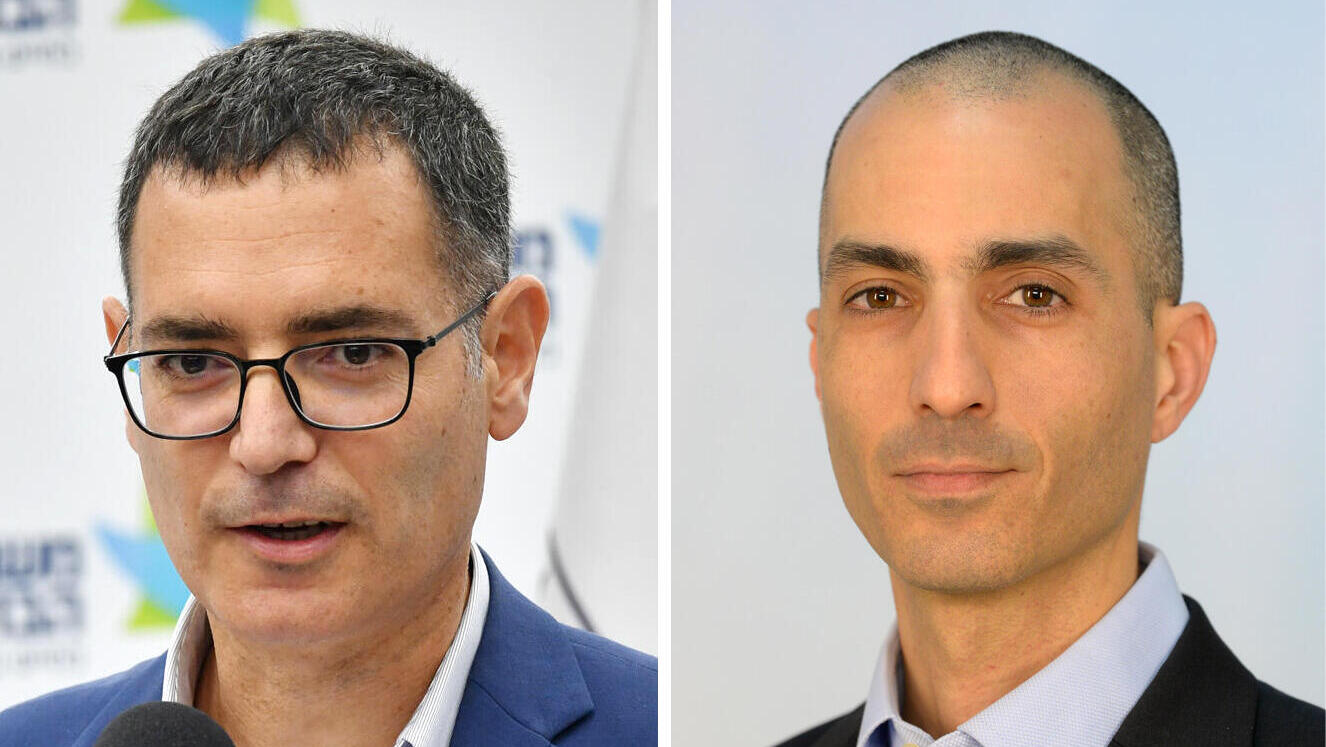 הממונה על הביטוח עמית גל ומנכ"ל משרד הבריאות משה בר סימן טוב 