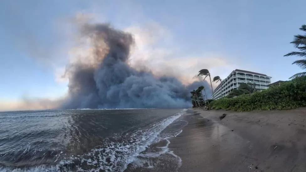 שריפה הוואי באי מאווי
