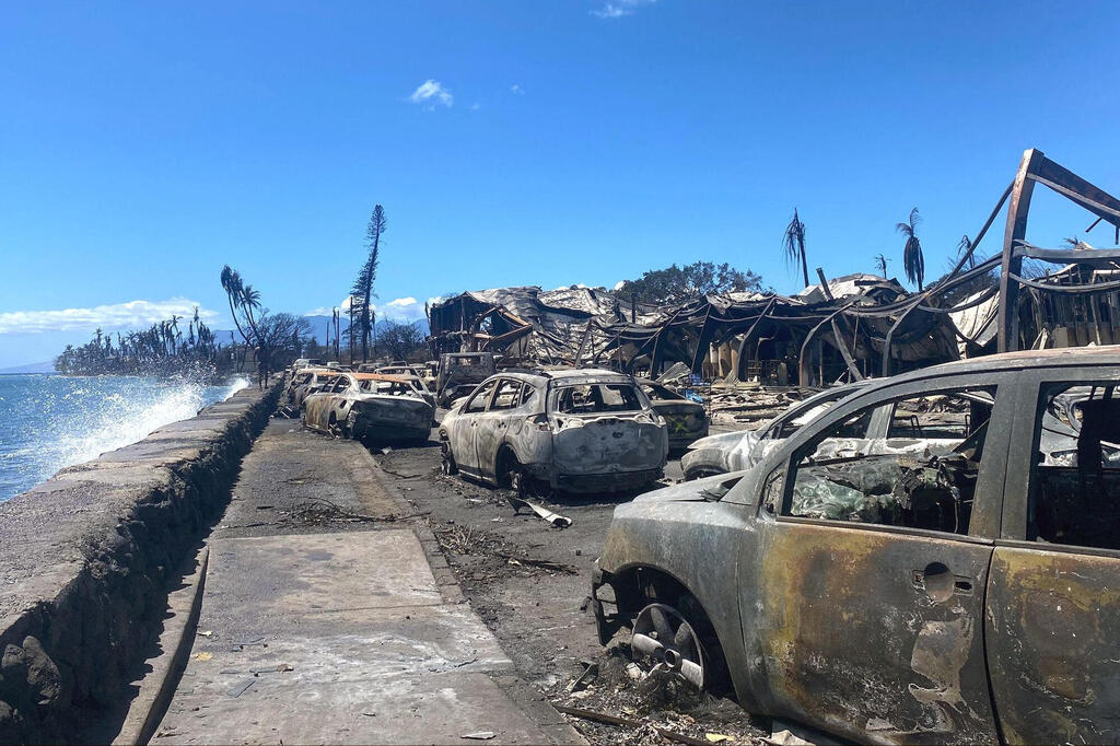 נזקי אסון ה שריפה ב הוואי אוגוסט 2023