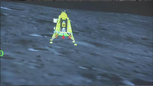 הנחיתה על הירח, צילום: ISRO / AFP