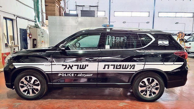 ניידת משטרה גיפ של משטרת ישראל