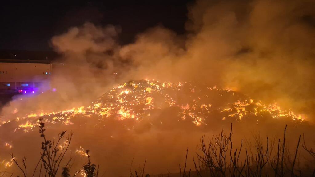 שריפת ענק משתוללת בשפרעם כבר 5 ימים - והתושבים נושמים אוויר רעיל
