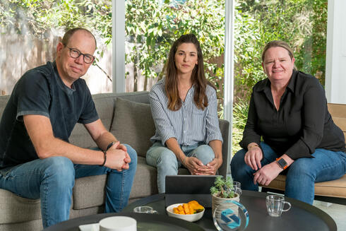 Heath (right) with Gili Raanan (left) and Lior Simon. 