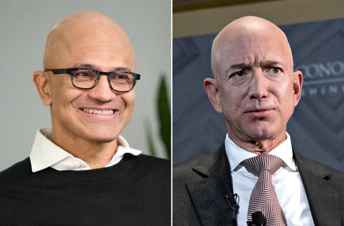 Jeff Bezos and Satya Nadella. 