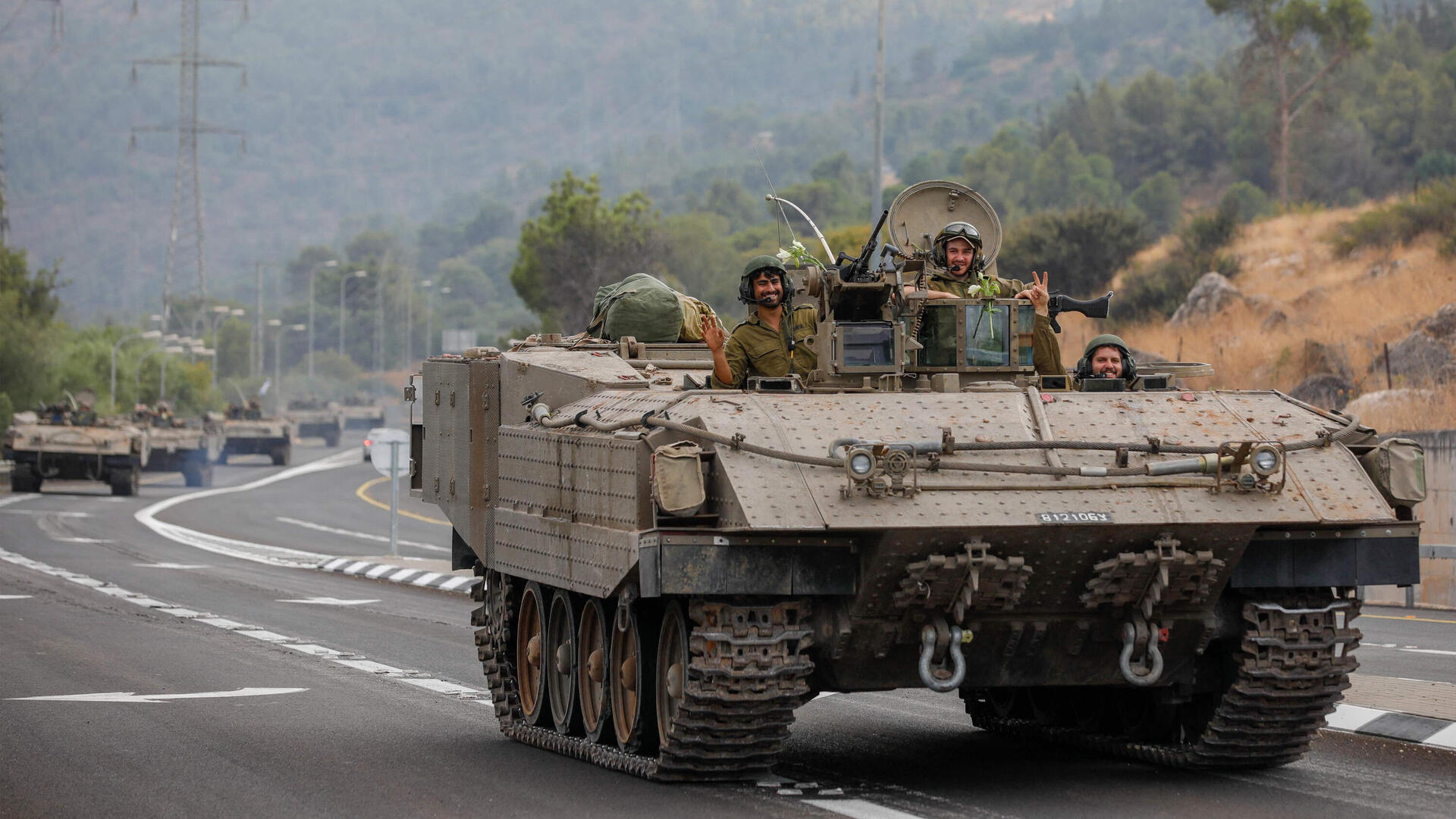 מלחמת עזה מלחמה טנק של צה"ל ב גבול לבנון 10.10.23