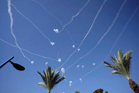 יירוטי רקטות בטילי כיפת ברזל, צילום: Thomas COEX / AFP