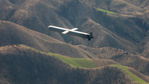 טיל שיוט טומאהוק בדרכו למטרה, צילום: RAYTHEON