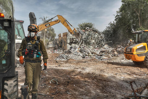 The wreckage of Kibbutz Be'eri. 