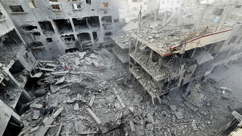 ההרס ברצועת עזה, צילום: REUTERS/Anas al-Shareef