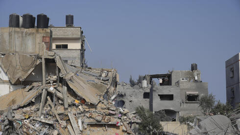 הרס בעזה,  צילום: AP Photo/Hatem Moussa
