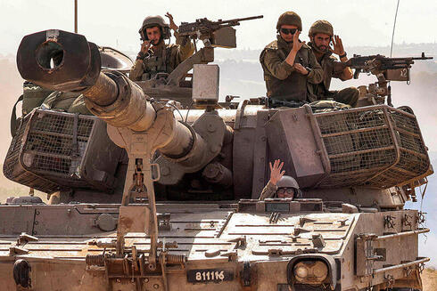 An IDF tank unit in Gaza. 