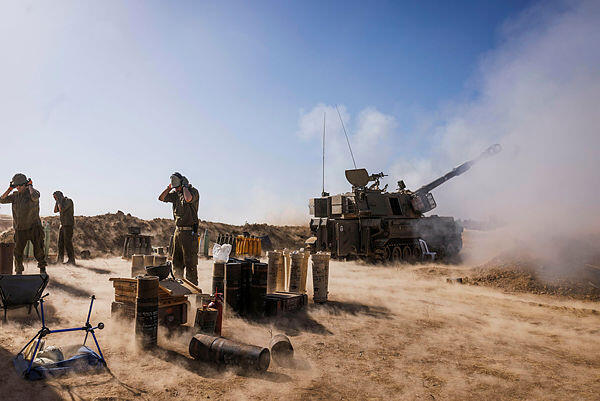 ירי ארטילרי של צה"ל ל רצועת עזה