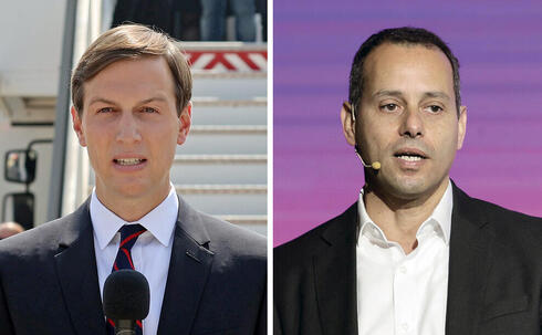 Jared Kushner (left) and Eyal Ben Simon. 