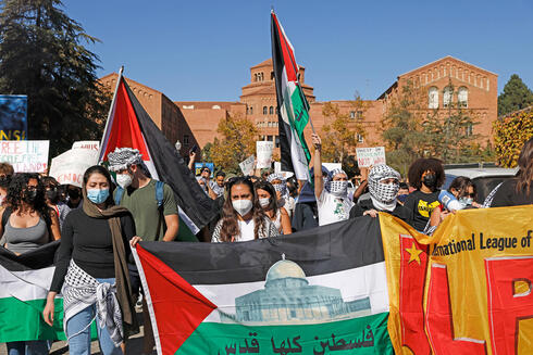 Pro-Palestinian protest in California. 