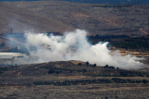 חילופי אש בגבול לבנון לאחר ירי הנ"ט , צילום: REUTERS/Evelyn Hockstein