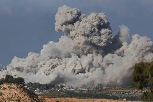 הפצצה ברצועת עזה, היום, צילום: JACK GUEZ / AFP