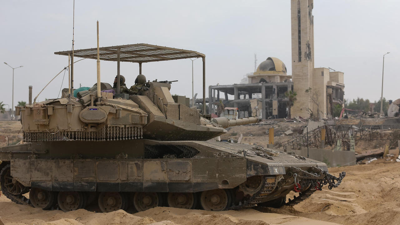 טנקים במהלך הלחימה מלחמת עזה