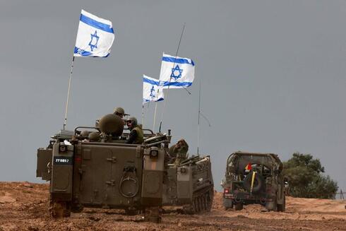 IDF forces in the Gaza Strip during the war with Hamas  