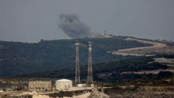 הפגזה ישראלית על שטח לבנון, צילום: AFP