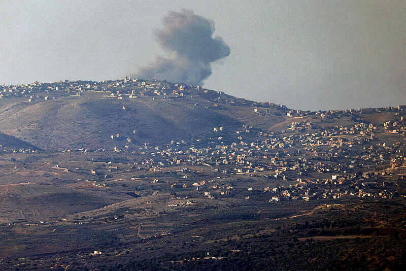 הפצצה של צה"ל ב דרום לבנון 10.12.23 מלחמה בעזה