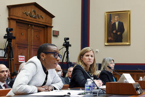 Claudine Gay and Liz Magill at the congressional hearing. 