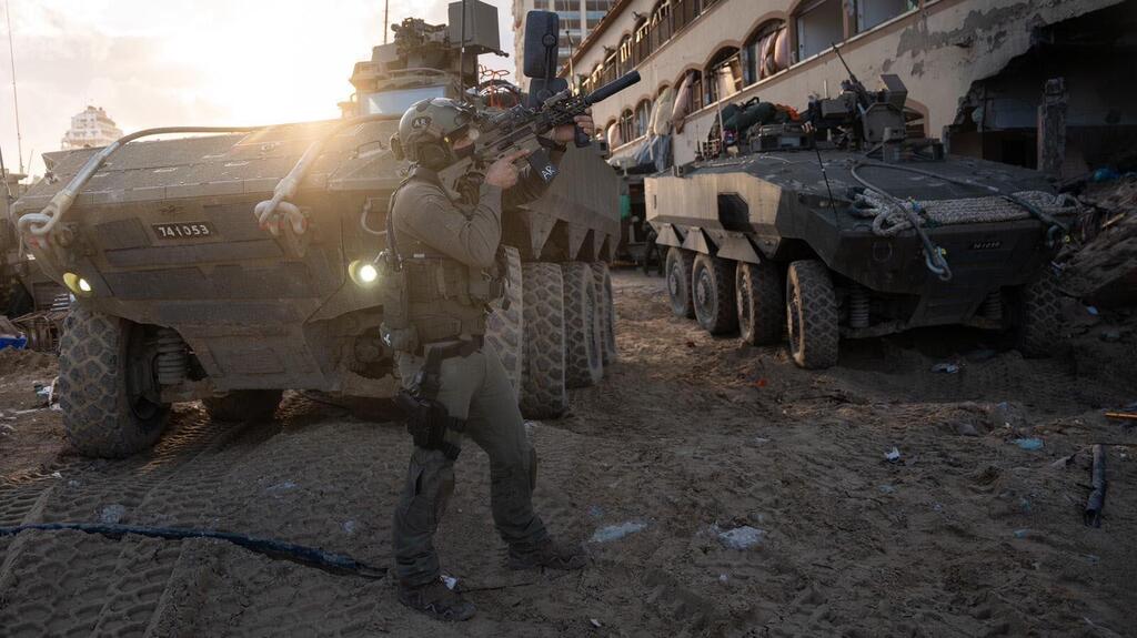 חיילים צה"ל רצועת עזה משוריין מלחמת עזה 12.12.2023