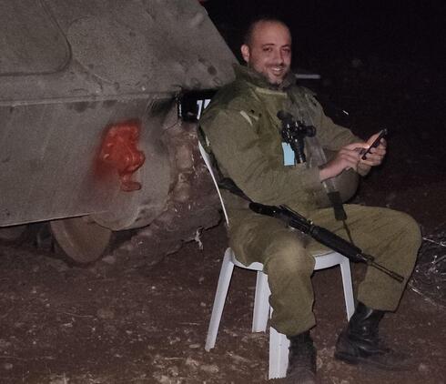 Lavi in IDF reserve service. 