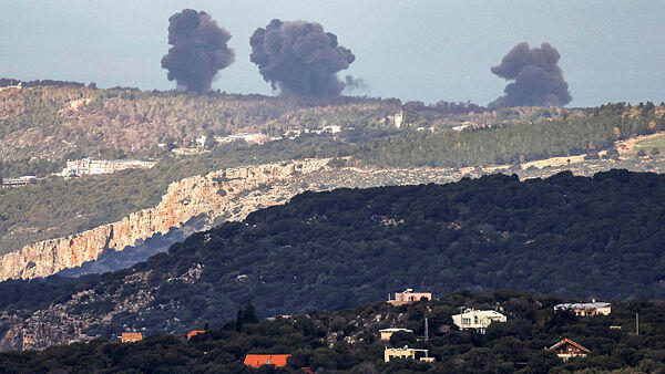 צה"ל תוקף בלבנון , צילום: AFP