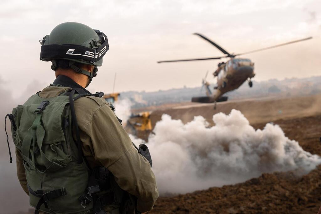 חייל ו מסוק קרב שג'אעיה 27.12.23 מלחמת עזה