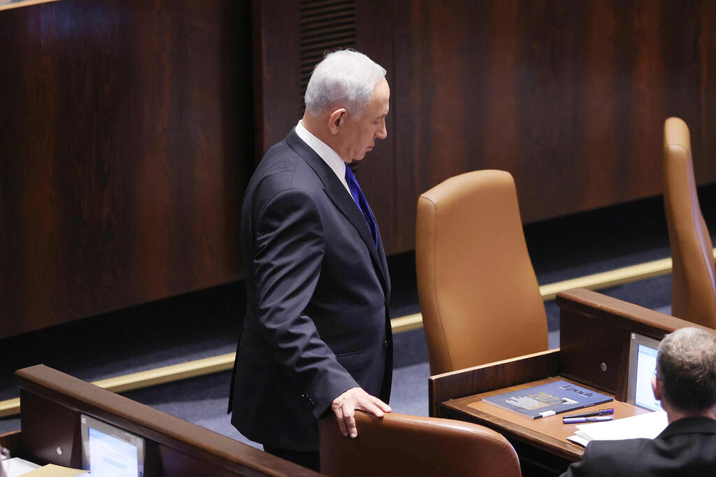 ראש הממשלה בנימין נתניהו במליאת הכנסת