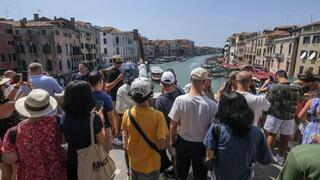תיירים ב ונציה איטליה