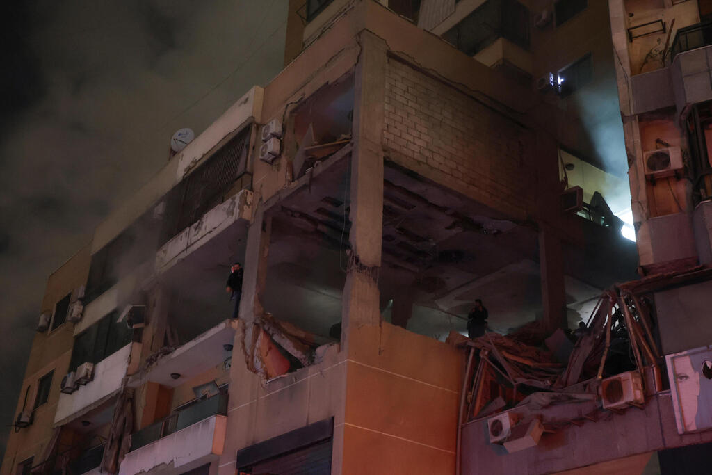 זירת הפיצוץ רוב הדאחייה ביירות לבנון 2.1.24 מלחמת עזה