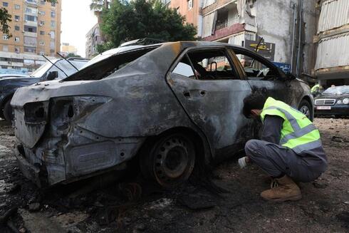 רכב שנפגע, צילום: רויטרס, Mohamed Azakir
