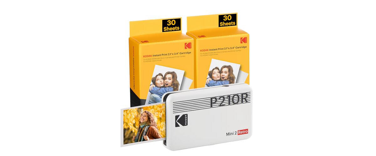 Kodak Mini Portable Mobile Instant Photo Printer - Wi-Fi & NFC Compatible -  Wirelessly Prints 2.1 x 3.4 Images, Advanced DyeSub Printing Technology