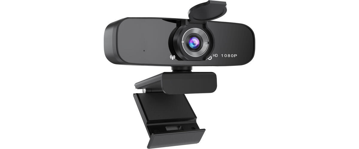 1080P 60FPS Webcam EMEET Autofocus Streaming Web Camera W/ Ring Light  Tripods