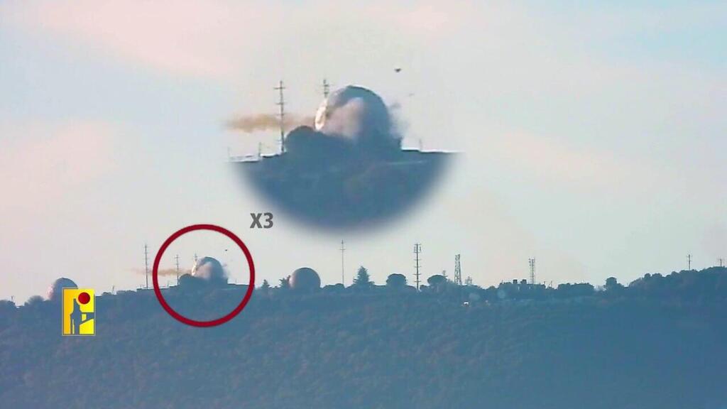 הפגיעה של חיזבאללה ב בסיס חיל האוויר במירון 6.1.24