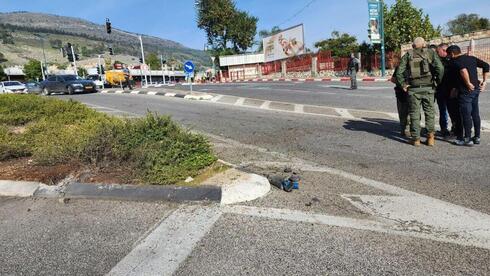 זירת הנפילה בקריית שמונה, צילום: דוברות קריית שמונה